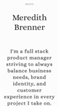 Mobile Screenshot of meredithbrenner.com